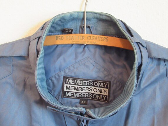 Dusty Blue MEMBER’S ONLY Jacket - image 6