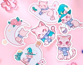 Original High Quality Vinyl Sticker - Magical Cat