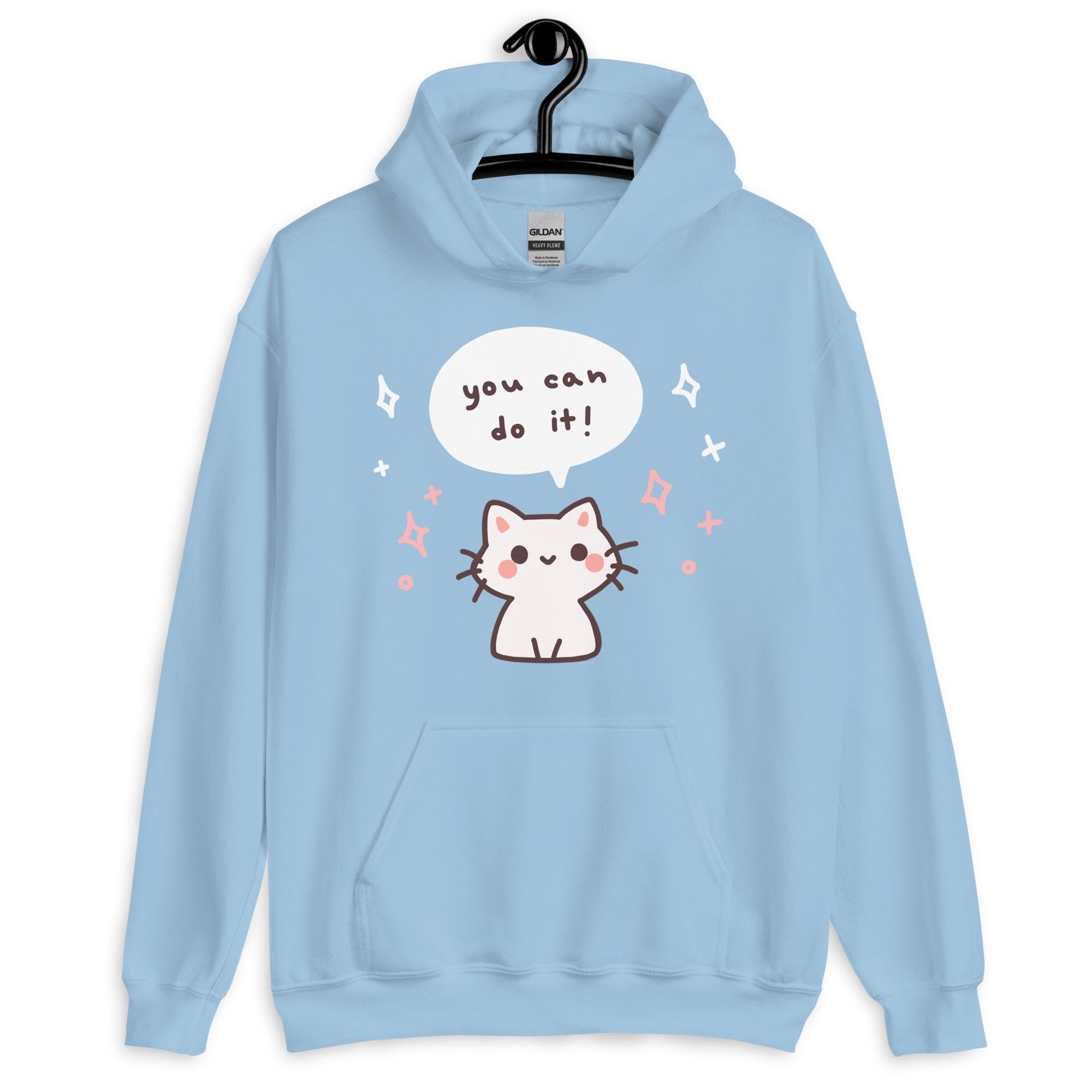 Kawaii Clothing Gothic Punk Cat Hoodie Black Sweatshirt - Foto 10