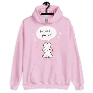 kawaii bunny Hooded Sweater, Bunny Kawaii Unisex Hoodie, Pastel Goth, Kawaii Sweatshirt, Cute Japanese Hoodie, Christmas Gift, Plus Sizes
