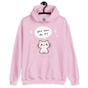kawaii cat Hooded Sweater, Kawaii unisex Hoodie, Pastel Goth, Kawaii Sweatshirt, Cute Japanese Hoodie, Christmas Gift, Plus Sizes