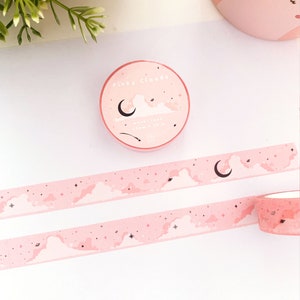 Pinky Clouds - Washi-tape (15 mm)