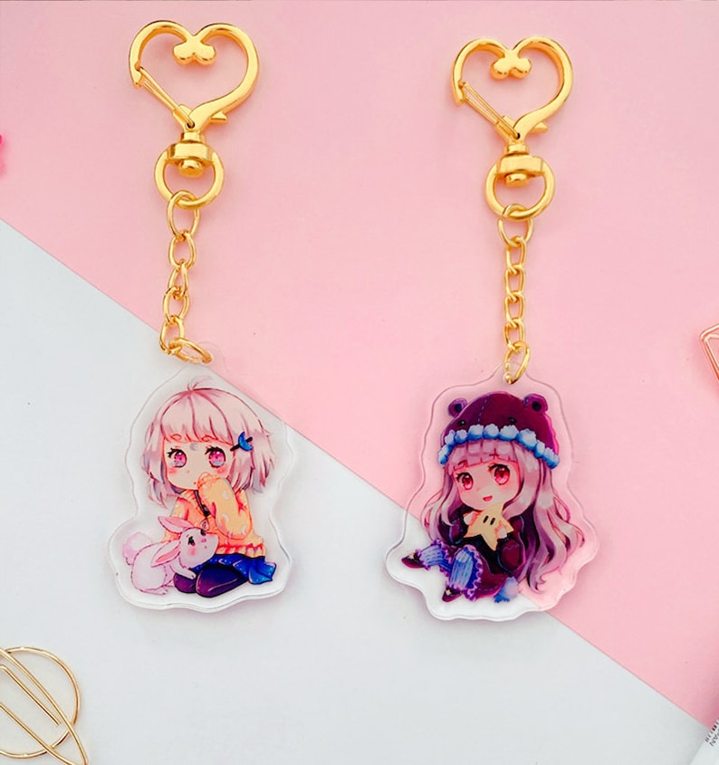 Anime Acrylic Keychain LITTLE STARS Acrylic Charm - Etsy