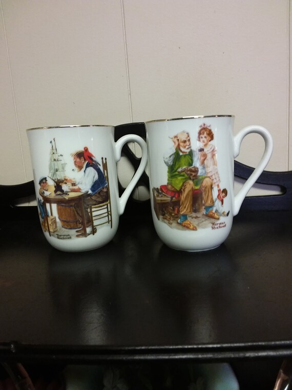 norman rockwell for a good boy mug