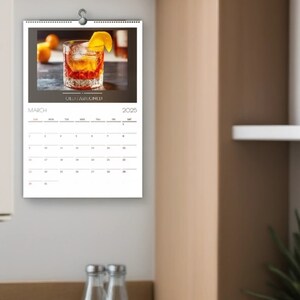 2025-2026 midyear Classic Cocktails Wall Calendar Timeless Drinks for Every Month cocktail lover gift idea mixology holiday adult beverages