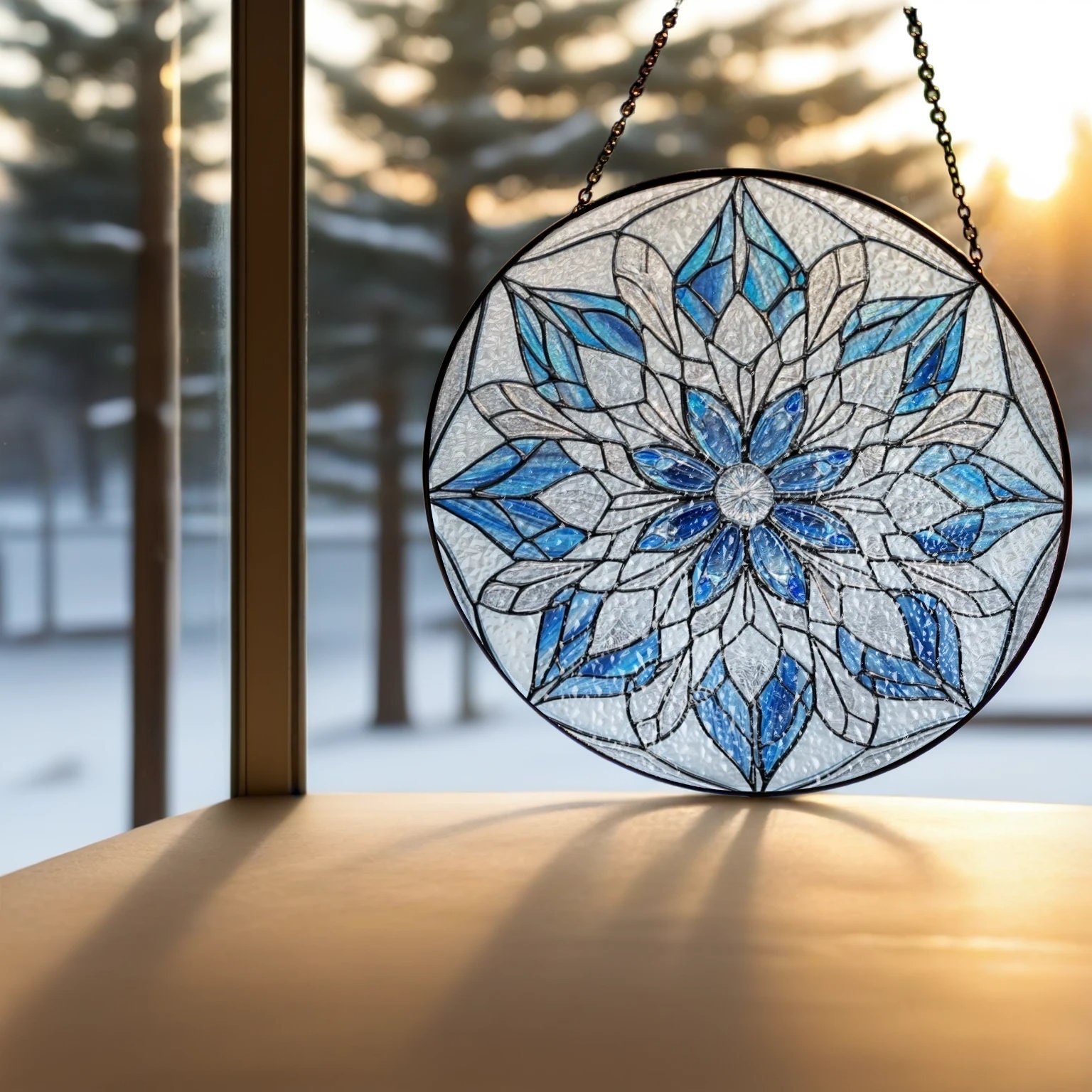 Winter Suncatcher - Etsy