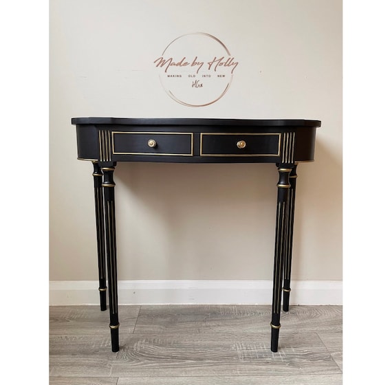 SOLD Vintage Mahogany Console Table Hall Table Desk With Drawer
