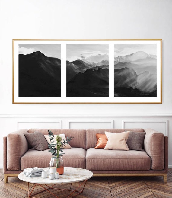 Pikes Peak Triptych Print Reproduction Colorado Art Pikes - Etsy