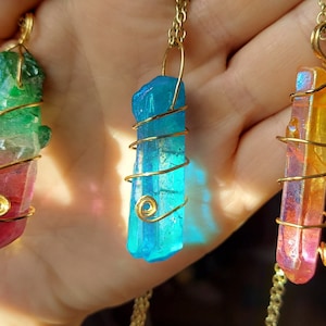 Aura Quartz Necklace