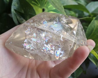 クリアクォーツフリーフォーム - レインボー - Etsy 日本