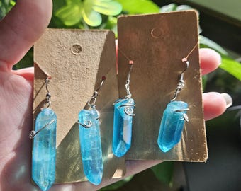 Aura Quartz Earrings