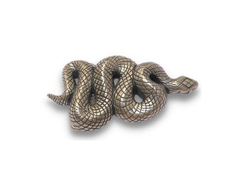 Boucle serpent, boucle gothique, cadeau pour les amateurs de serpents, boucle en argent pour homme et femme, boucles animaux, boucle serpent, boucle bohème.