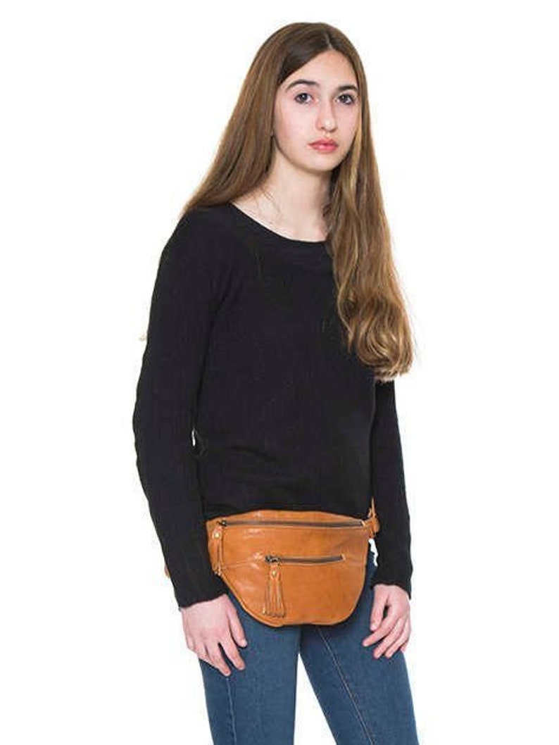 leather fanny pack womens