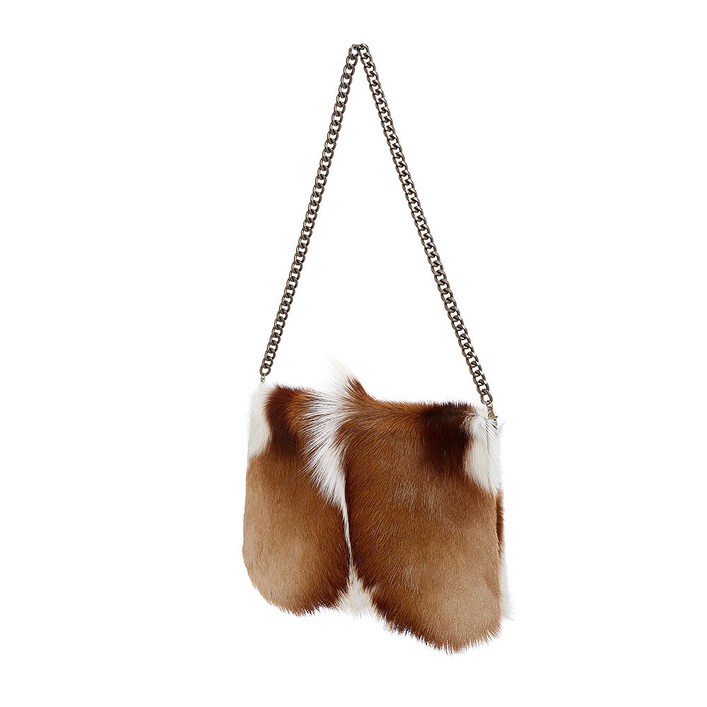 Springbok fur bag hair on hide handbag luxury shoulder purse | Etsy