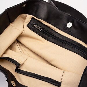 Leather Stud Handbag- Black