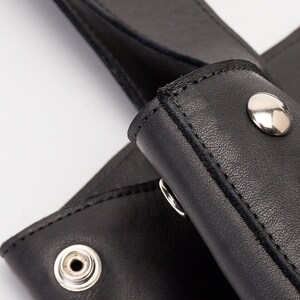 Small black stud bag. Faux leather