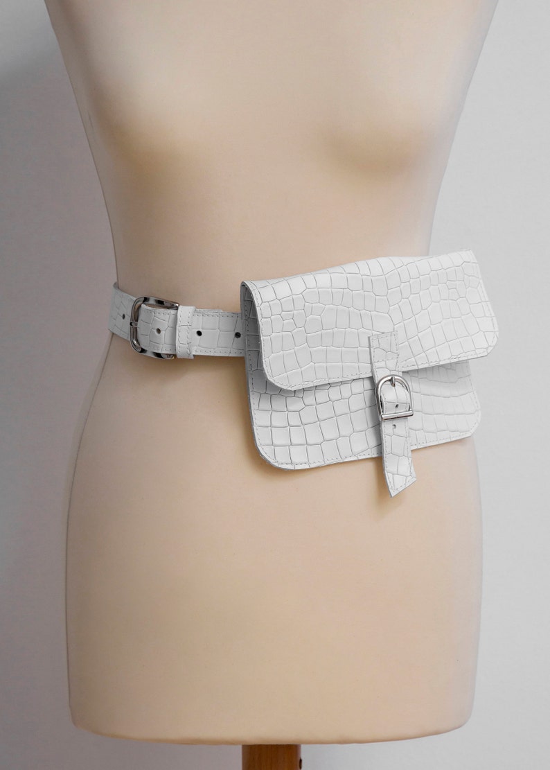 Brown belt bag Fanny pack for women leather belt pouch Etsy