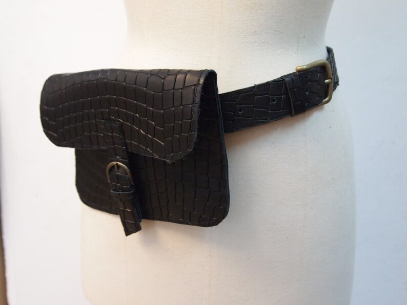 Brown belt bag Fanny pack for women leather belt pouch Etsy