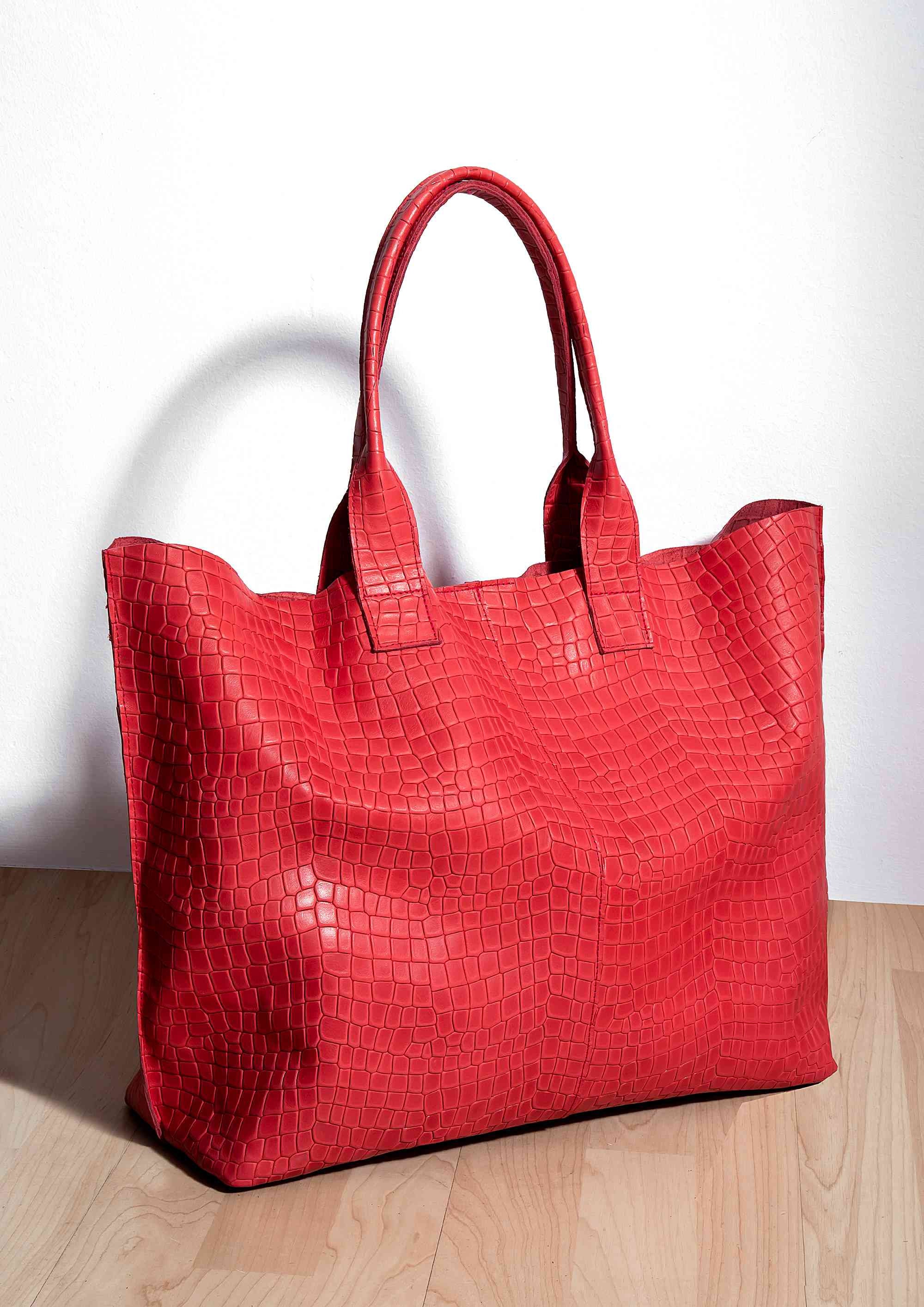 The Queen, Crocodile Leather Handbag Tote