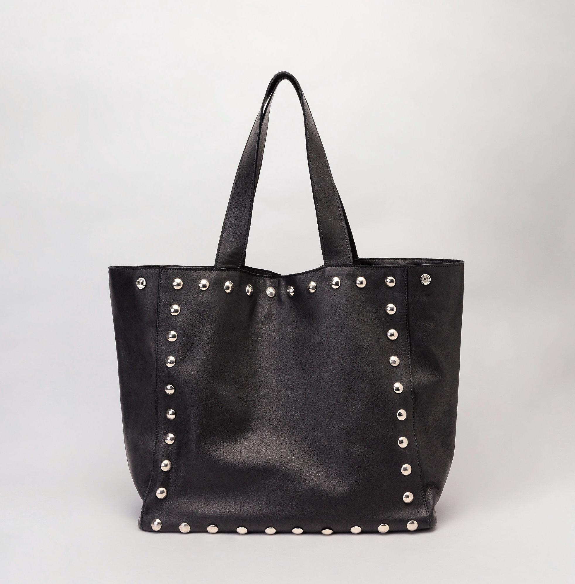 Leather Classic Tote Bag w/ Zipper
