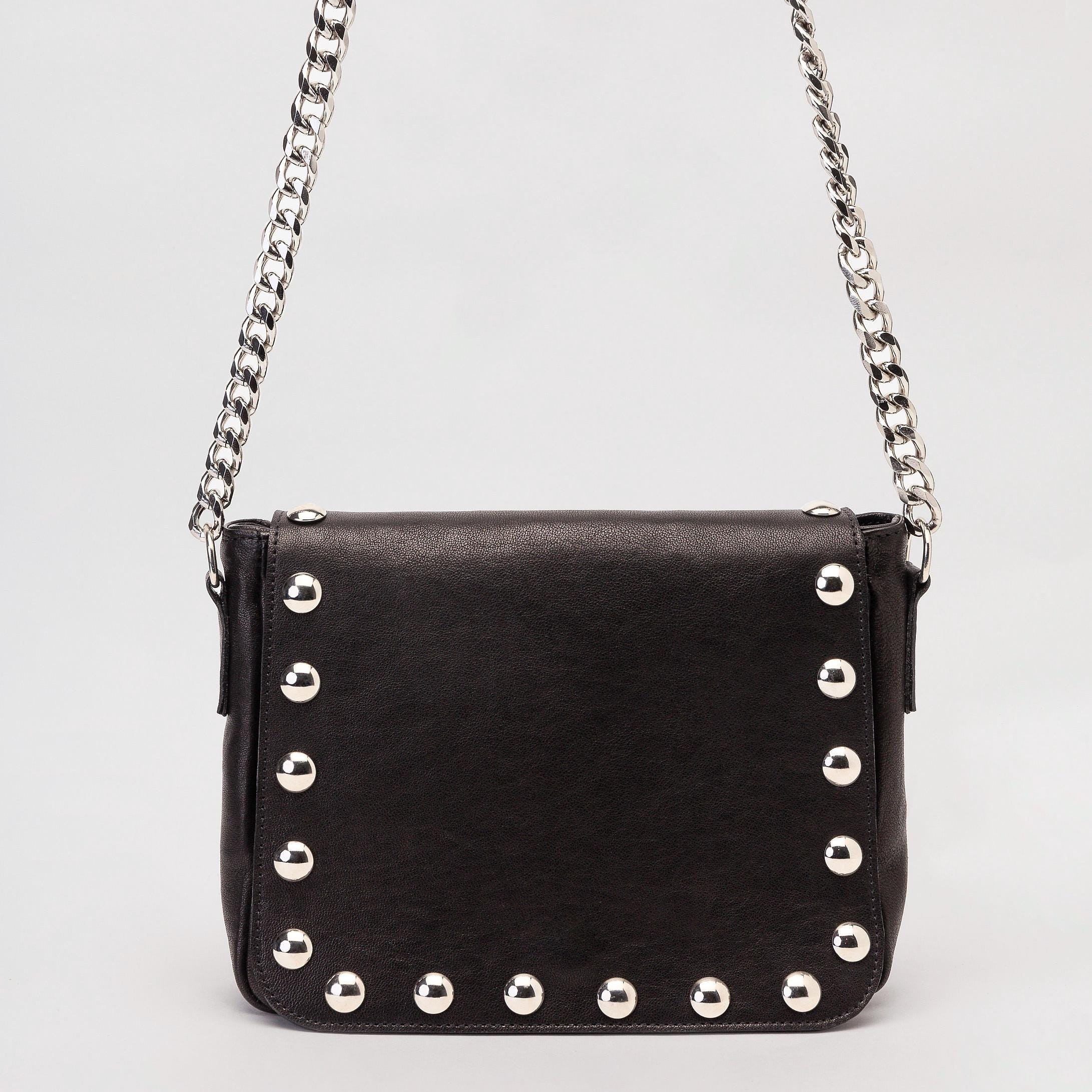 Black Studded Purse, Studded Leather Bag, Small Bag for Women, Saddle Leather Purse, Leather Box Bag With Chain - Etsy Black Studded Purse, Studded Leather Bag, Small Bag for Women, Saddle Leather Purse, Leather Box Bag With Chain - Etsy