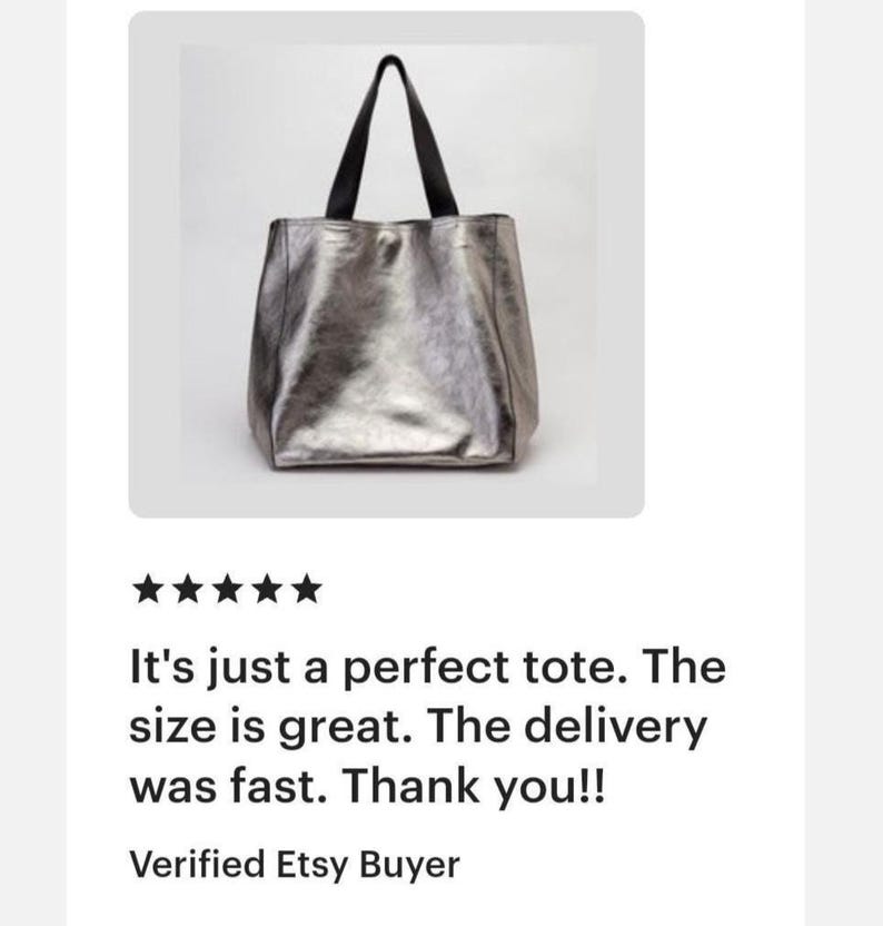 Bolso tote extragrande, bolso tote de cuero metalizado bronce hecho a mano de gran tamaño, bolso de hombro suave. imagen 9