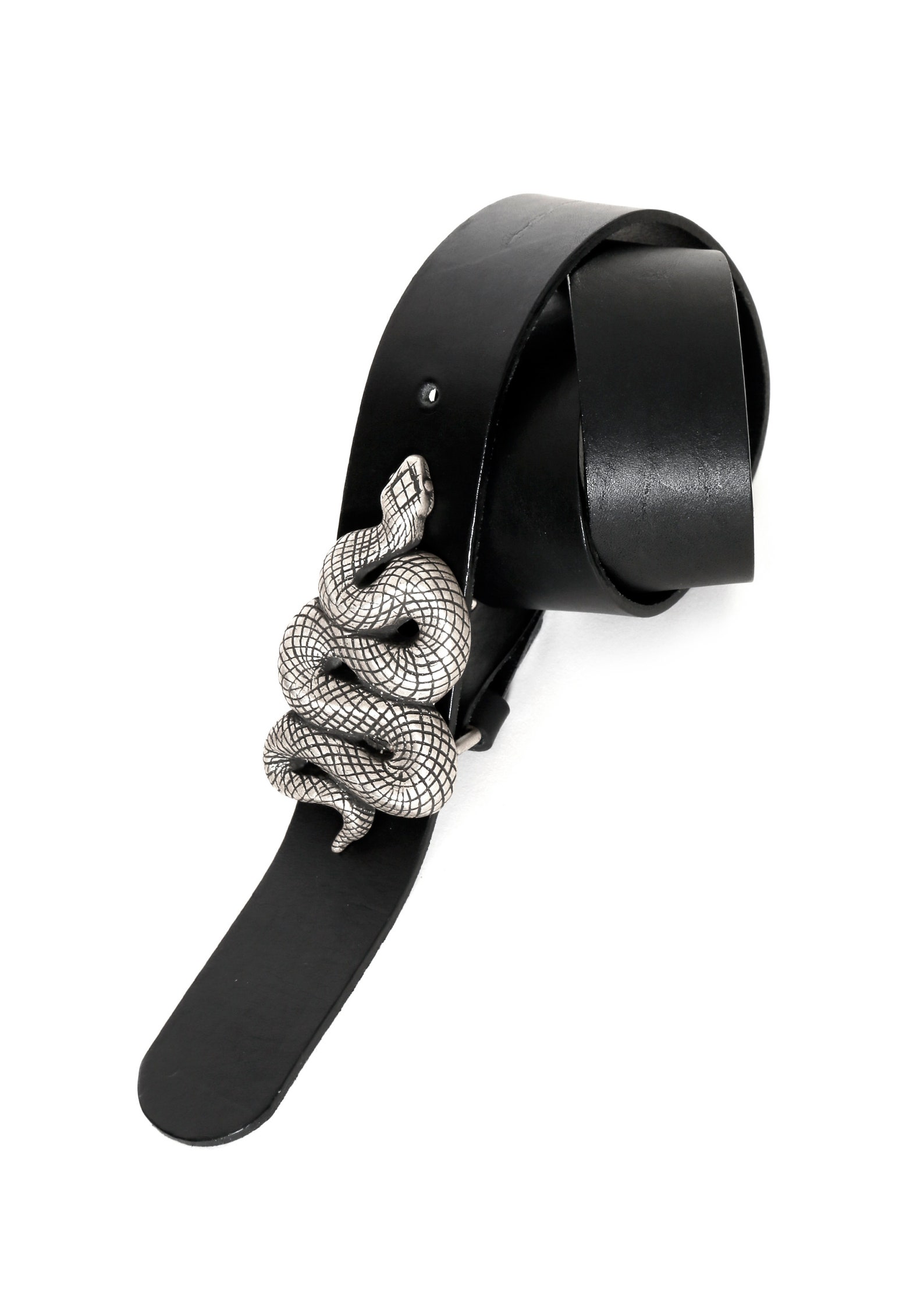 Women Belt With Snake Buckle Hair on Hide Belt Red Leather Etsy