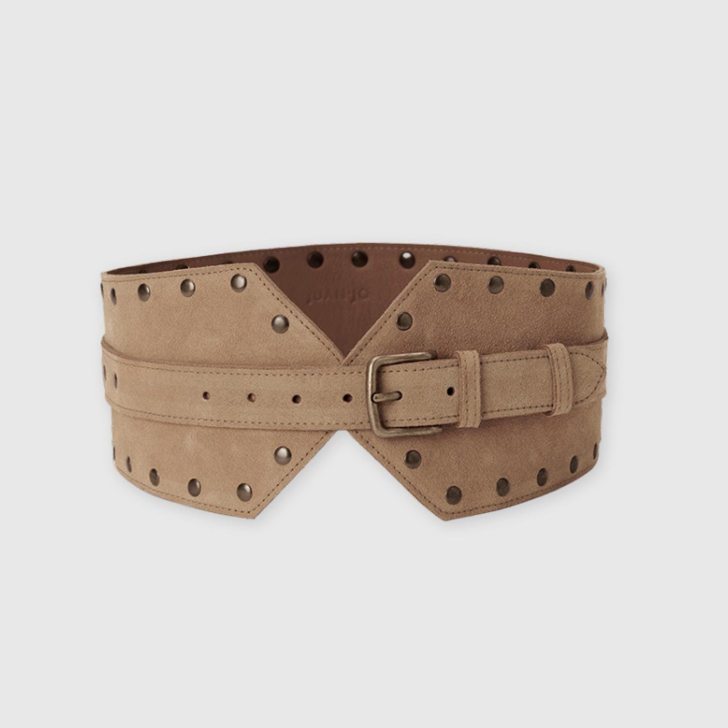 Vintage ultra wide suede statement waist belt JASGOOD Women Wide Stretchy Belt for Dress Wide Suede  main image 4