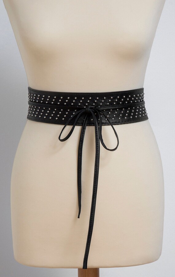 leather sash belt