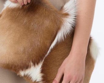 Luxury Fur Statement Bag, Handmade Oversized Clutch Purse