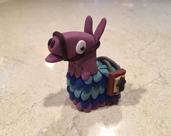 Fortnite Charms Etsy - loot llama 2 polymer clay figure charm gaming chibi fortnite
