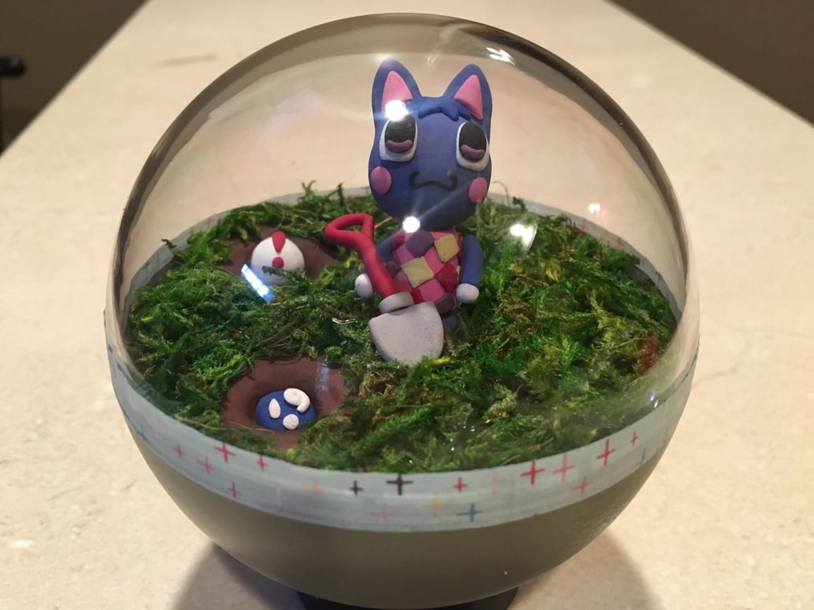 Rosie Animal Crossing Terrarium Fossil Pitfall Seed Etsy
