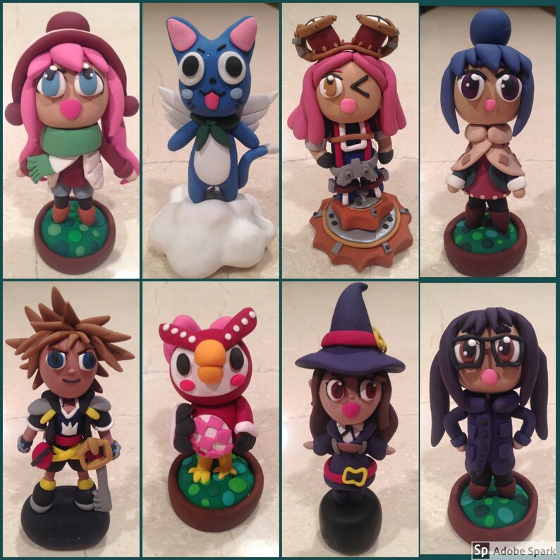 Custom Anime Figure With Base 4 Choose / Design Your Etsy