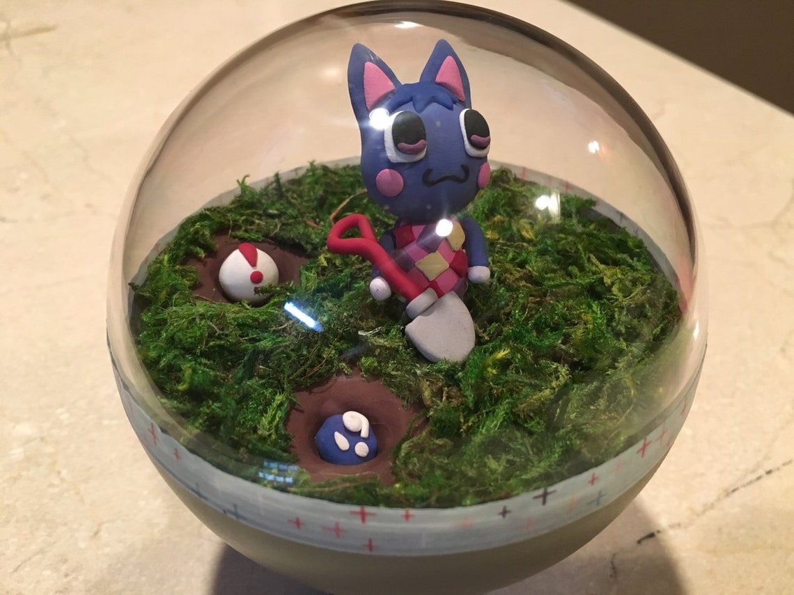 Rosie Animal Crossing Terrarium Fossil Pitfall Seed Etsy