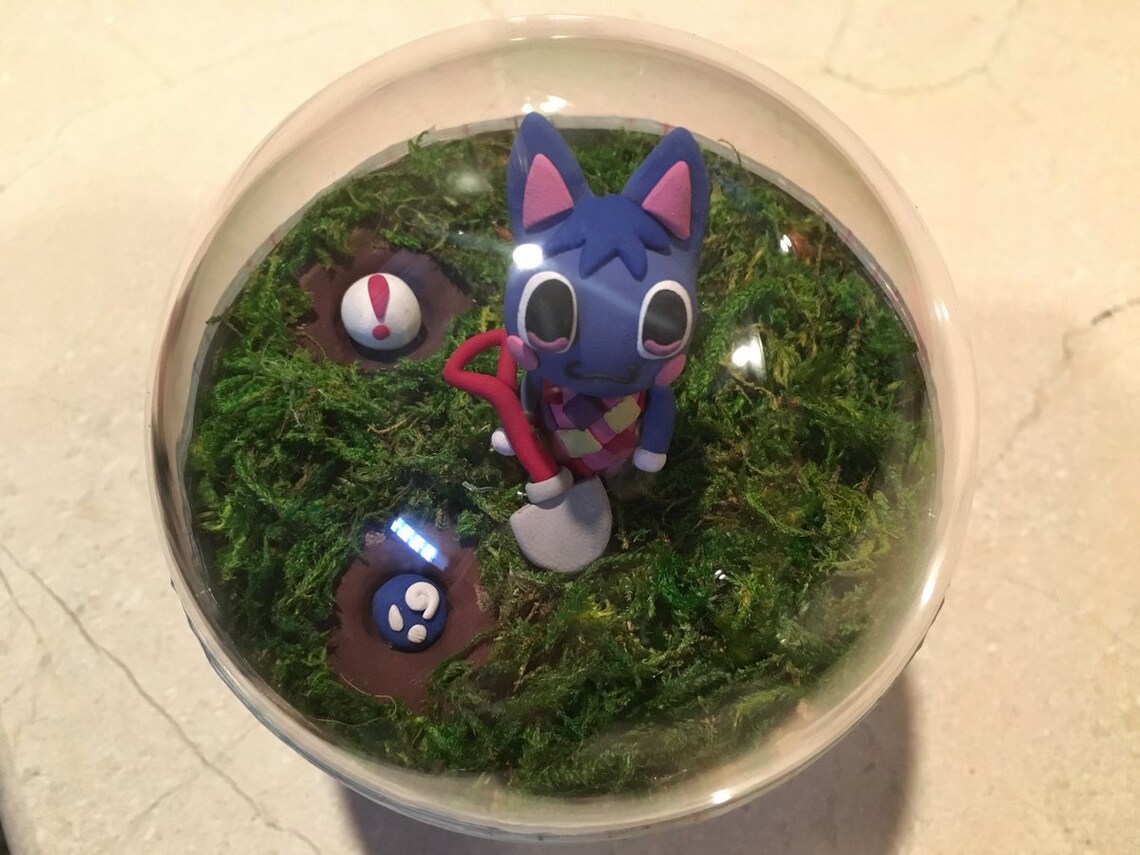 Rosie Animal Crossing Terrarium Fossil Pitfall Seed Etsy