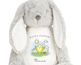 Personalised Happy Easter Bunny Teddy - Personalised Easter Gifts - 1st Easter Gifts - Girls Boys Bunny