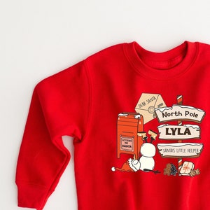 Personalised Christmas Sweatshirt - Letter to Santa Gift - girls Christmas outfit - boys Christmas outfit -Novelty Sweatshirt