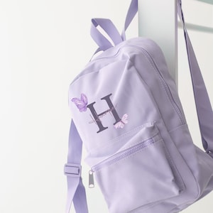 Sac à dos papillon personnalisé pour filles Rentrée scolaire, crèche, cartable, école de jeux Stone Girly