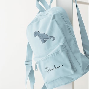 Ensemble de sac personnalisé dinosaure sac à dos sac à dos, sac de garderie et biberon plus de couleurs - T-Rex