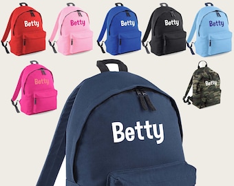 Personalised Name Backpack Rucksack Children's Bags Back to School Children's Gifts Custom Bags Toddler Nursery Kids School Bag