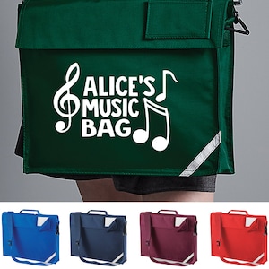 Cartable junior personnalisé avec bandoulière - Sac à musique