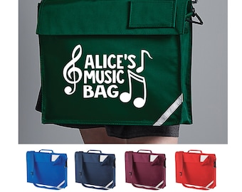 Personalised Junior Book Bag with strap - Music bag