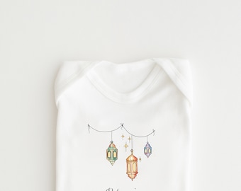 Personalised Eid Baby Grow first Eid Baby gift -My first Eid- Ramadan- Sleepsuit- Babygrow