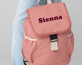Personalised School Set | Kids Rucksack & Lunch Bag | Custom Name Backpack | Nursery Bag | Boys Girls | 4 Colours