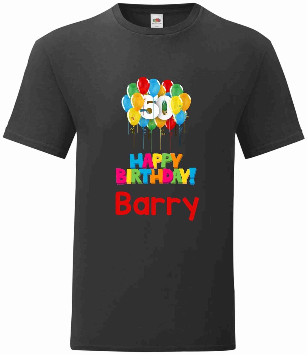 Personalised Happy Birthday T Shirts, Colourful,any Age, Balloons ...