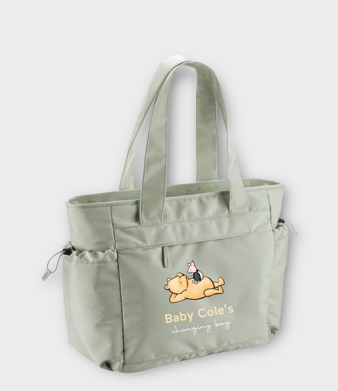 Personalised Classic Winnie the Pooh Baby Bag- Hospital Bag- Baby
