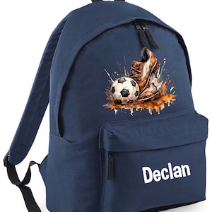 Sac à dos personnalisé pour football et chaussures Sac à dos Sac à dos Sacs pour enfants Cadeaux pour la rentrée scolaire Sac disponible en 2 tailles, ballon