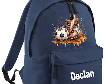 Sac à dos personnalisé pour football et chaussures Sac à dos Sac à dos Sacs pour enfants Cadeaux pour la rentrée scolaire Sac disponible en 2 tailles, ballon