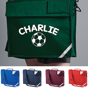 Cartable junior personnalisé avec sangle Football tous les noms des garçons filles