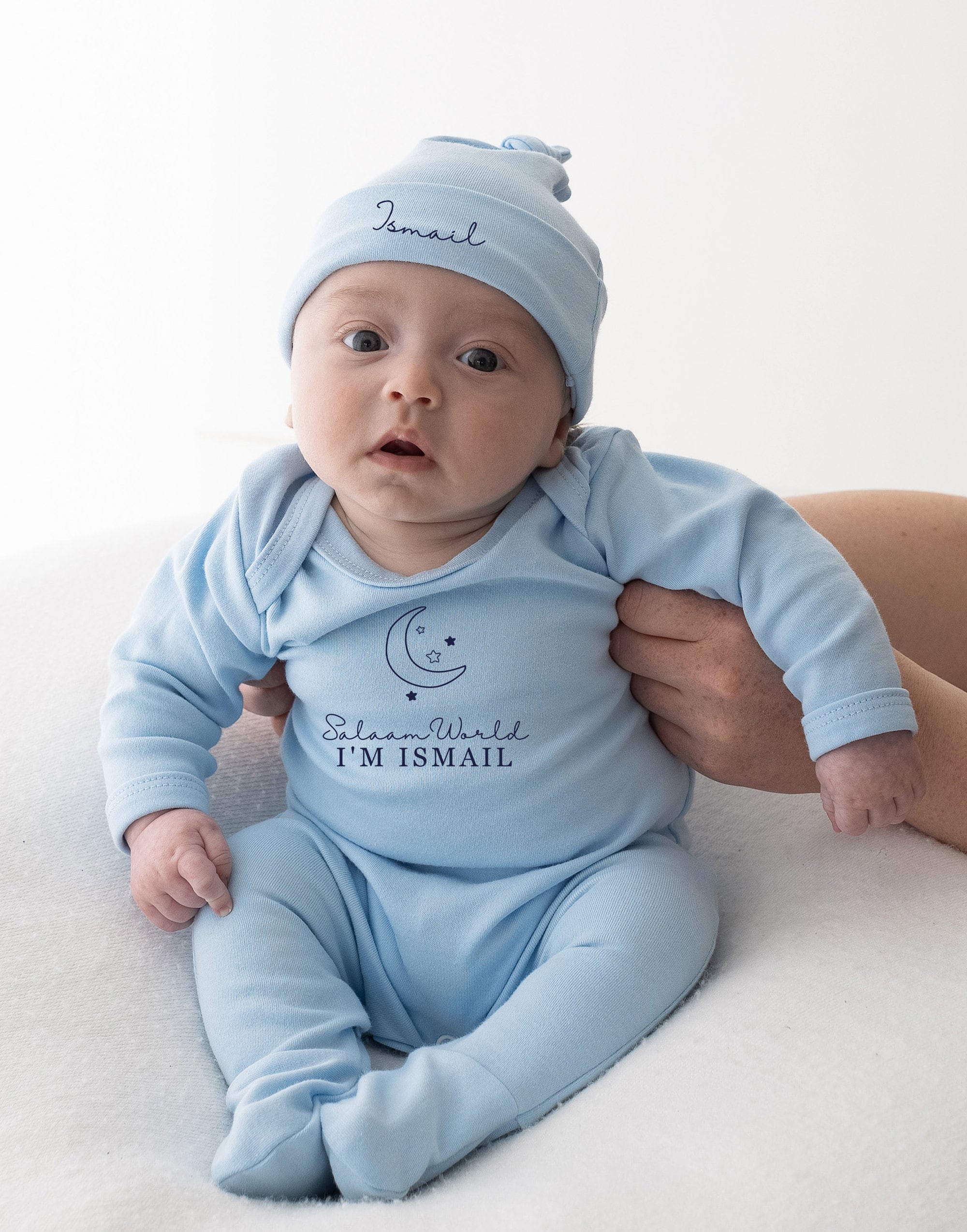 Personalised Salaam World Babygrow and Hat -baby Grow - Suit